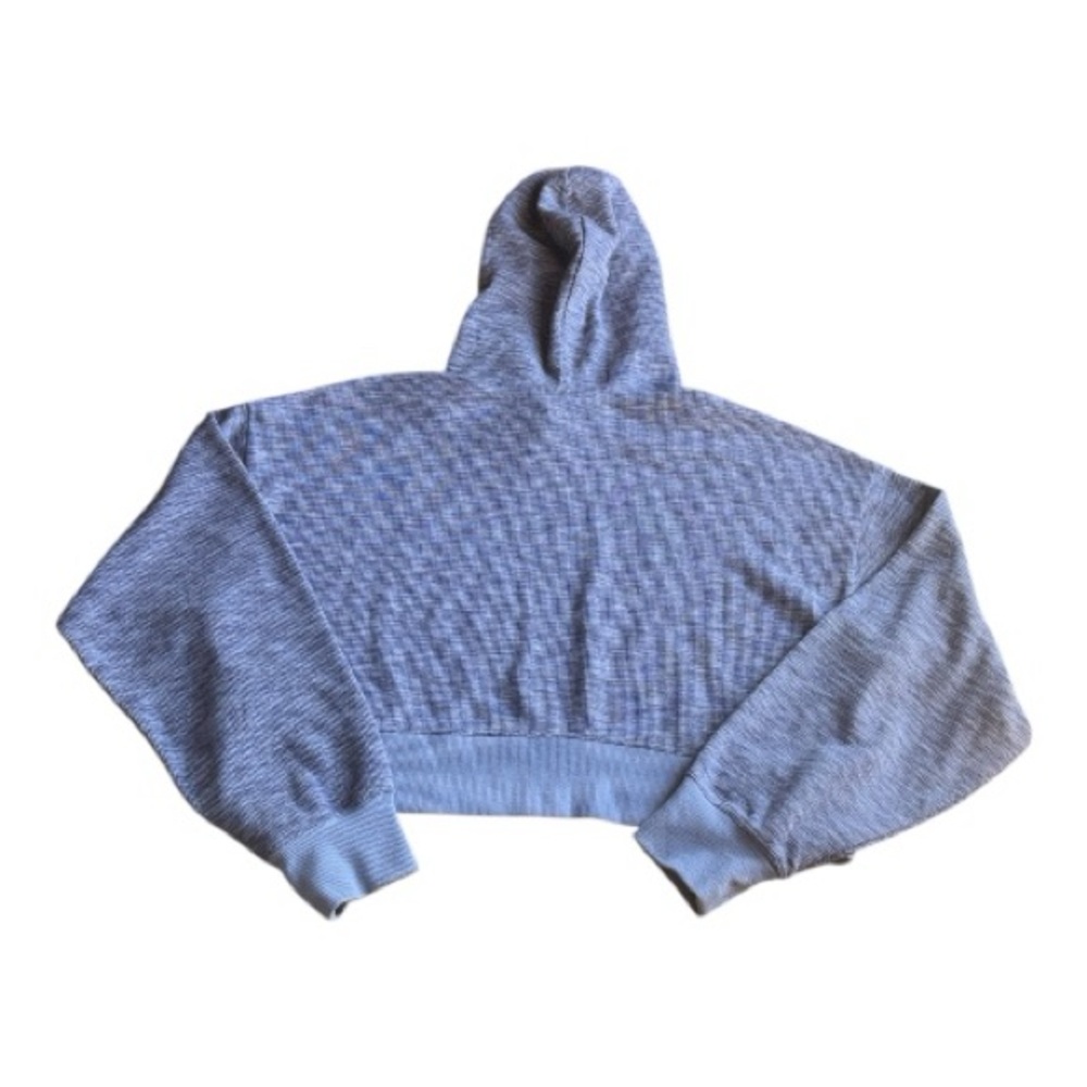 Sunday Best Cropped Hoodie & pants Set M Purple Gray Cozy Lounge Matching Set - Picture 9 of 11
